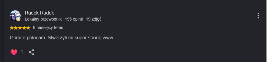Zrzut opinii klienta 4